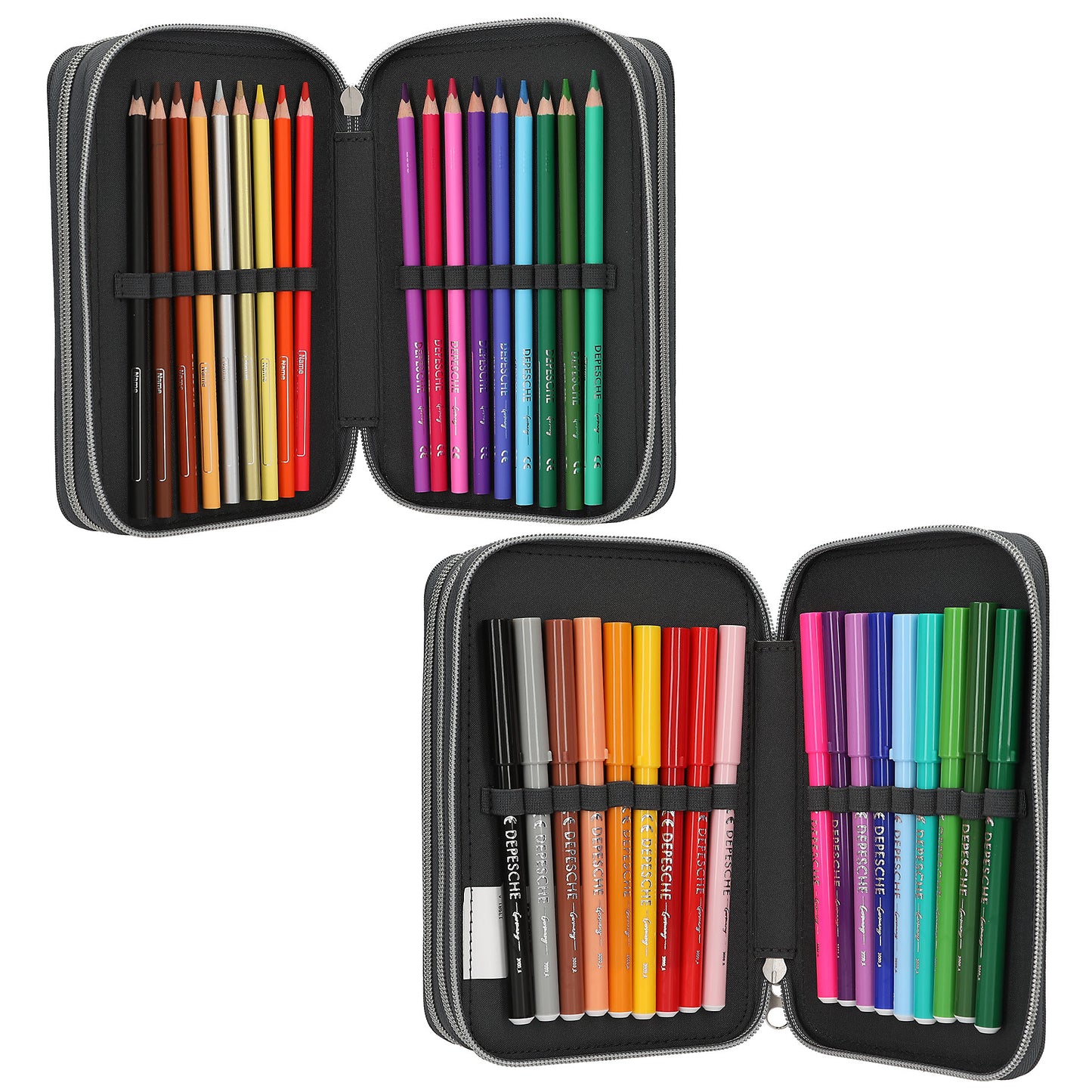 Action World 3 Fach Federtasche LED Drohne