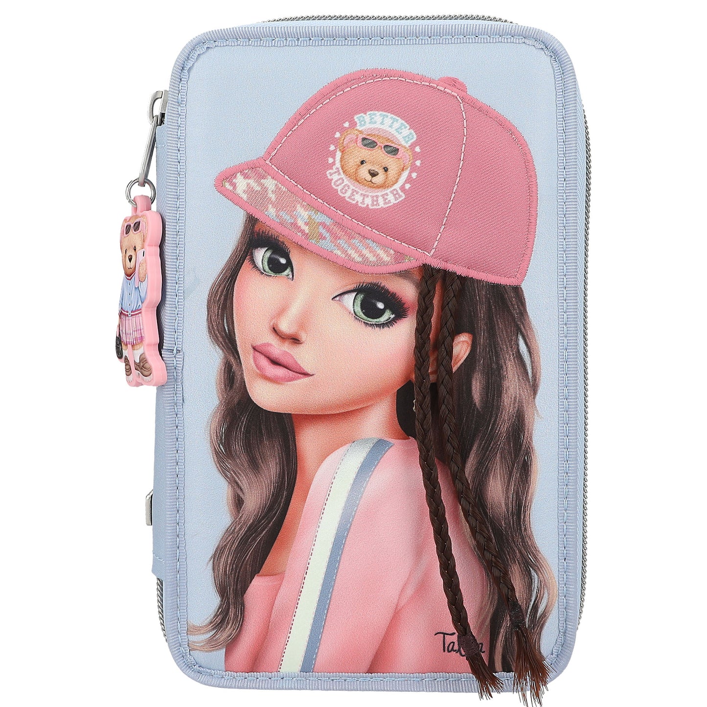 TOPModel 3 Fach Federtasche mit Applikation TEAM TEDDY