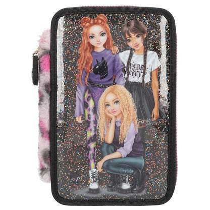 Depesche TOP Model 3-Fach Federtasche Rebel Kitty