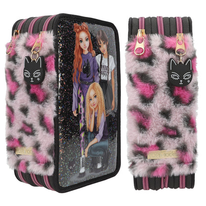Depesche TOP Model 3-Fach Federtasche Rebel Kitty