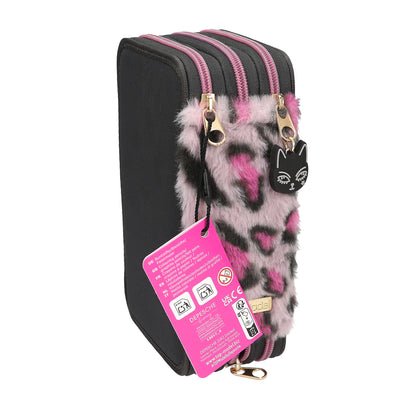 Depesche TOP Model 3-Fach Federtasche Rebel Kitty