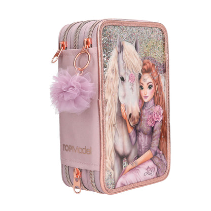 TOPModel 3 Fach Federtasche VIVA VIOLET