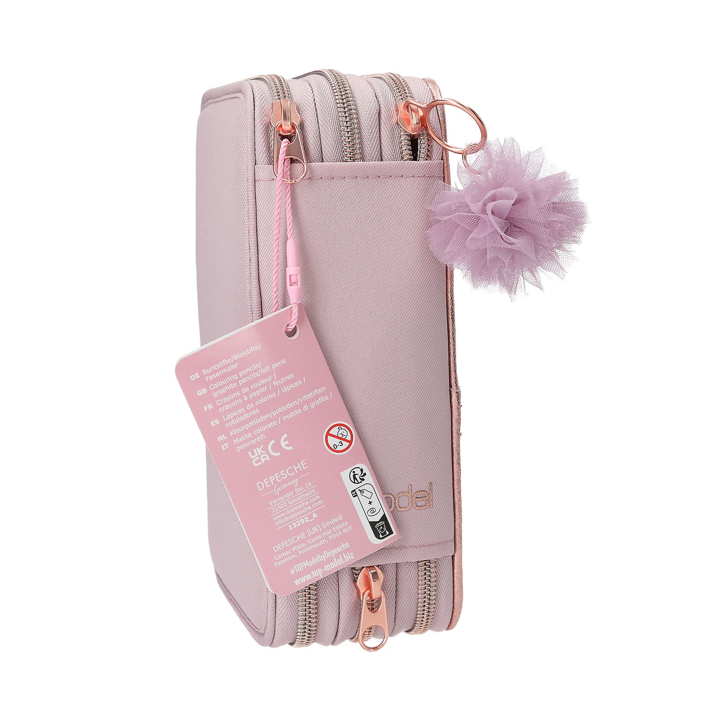 TOPModel 3 Fach Federtasche VIVA VIOLET