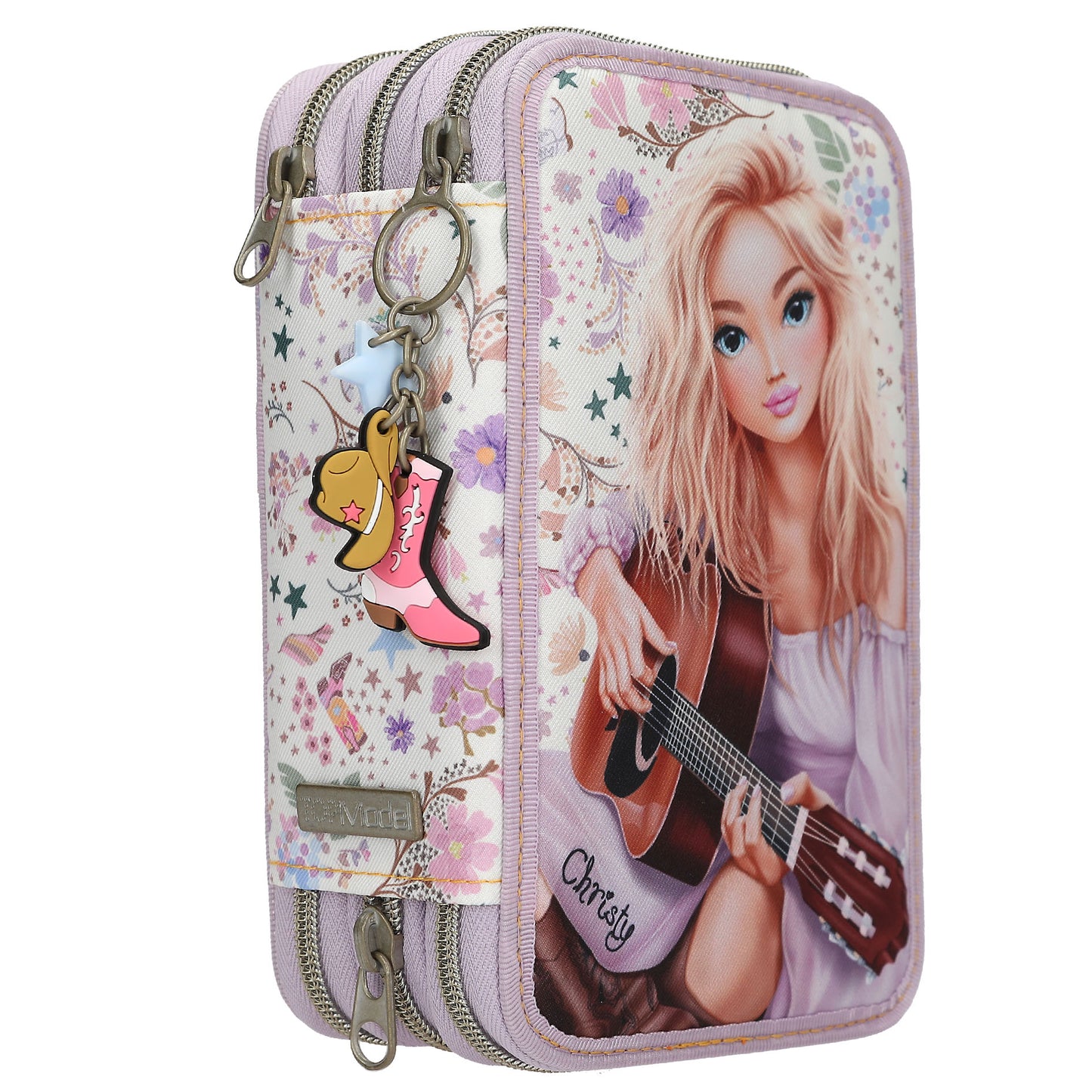 TOPModel 3 Fach Federtasche COWGIRL