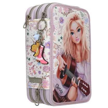 TOPModel 3 Fach Federtasche COWGIRL