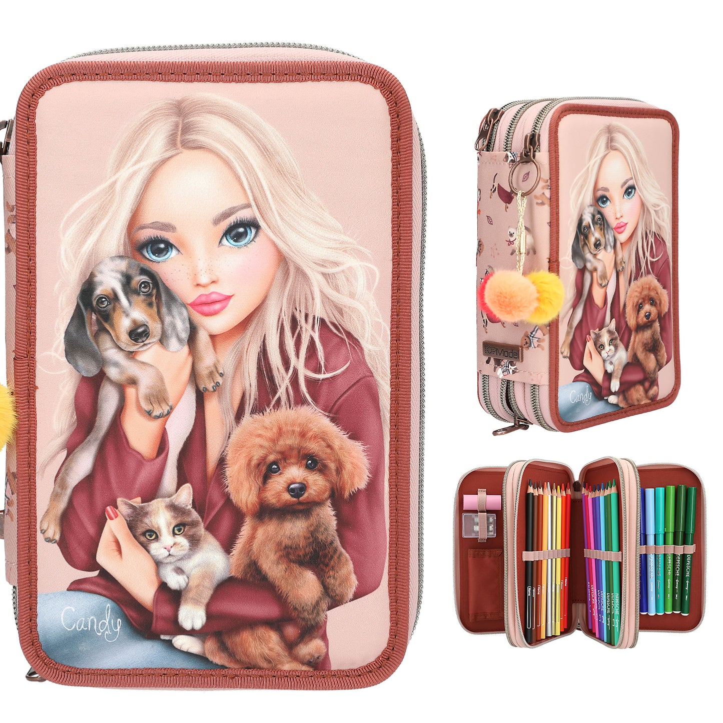 TOPModel 3 Fach Federtasche FUR EVER FRIENDS