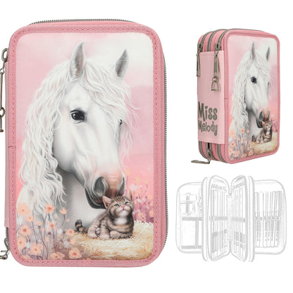 Miss Melody 3 Fach Federtasche TRUE FRIENDS von Depesche