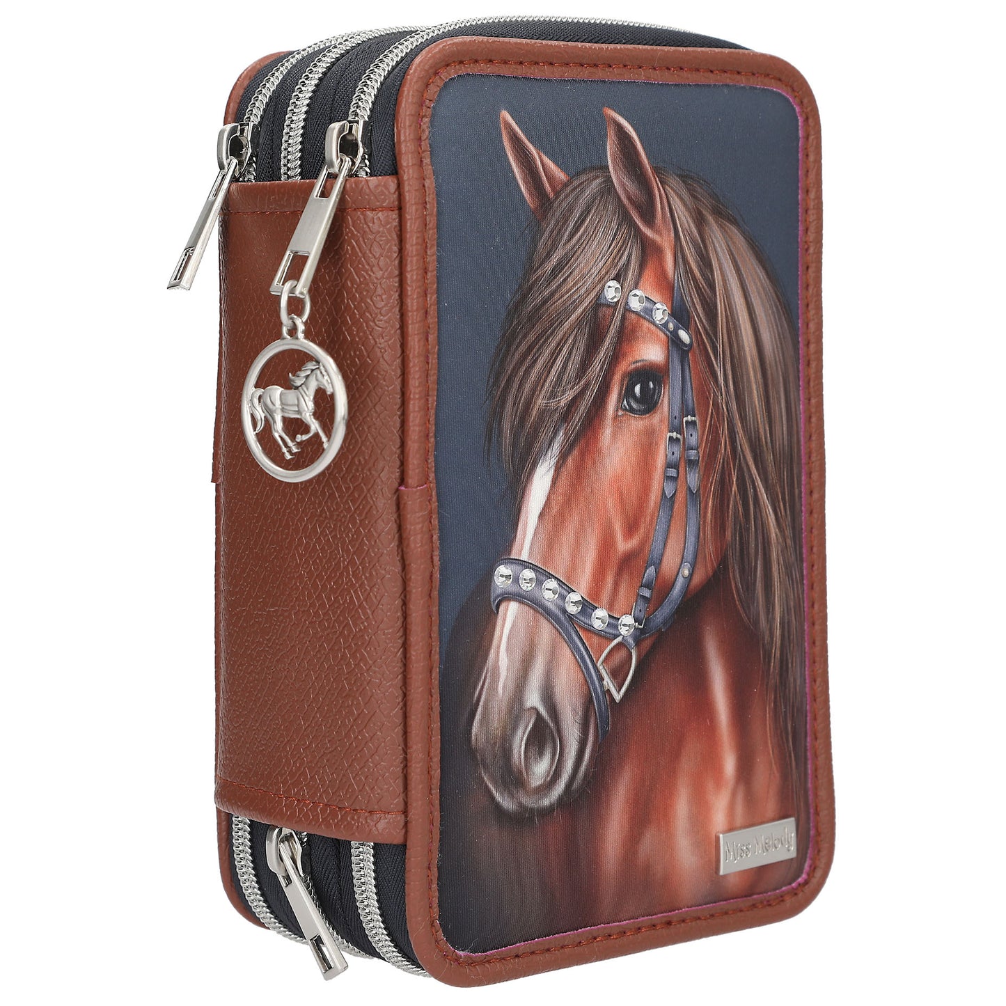 Miss Melody 3 Fach Federtasche LUXURY HORSE