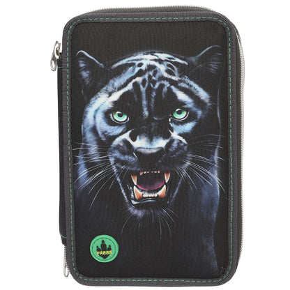 Adventure World 3 Fach Federtasche LED PANTHER