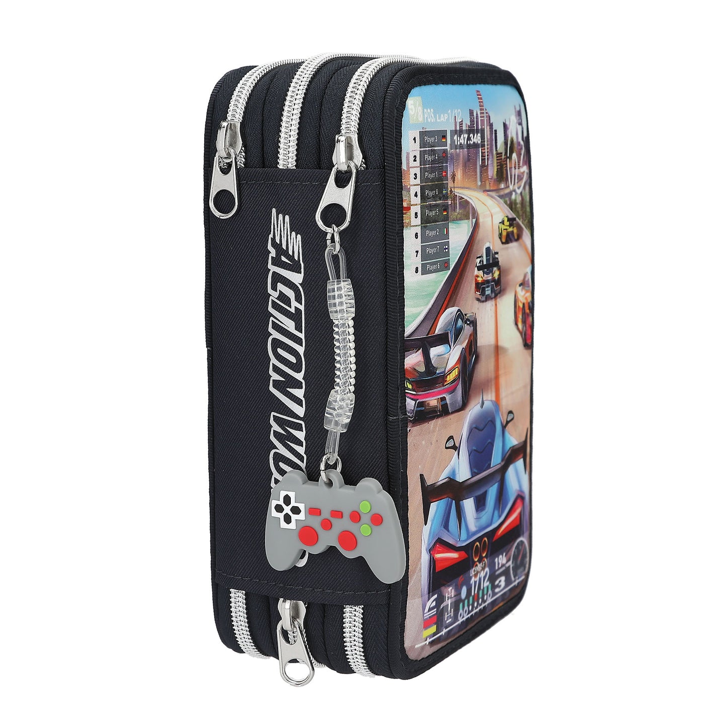 Action World 3 Fach Federtasche Gaming