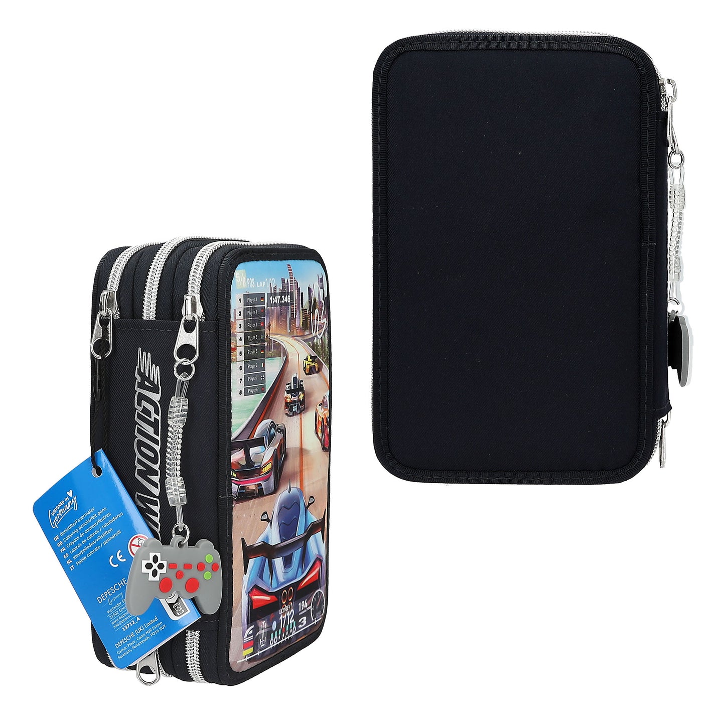 Action World 3 Fach Federtasche Gaming