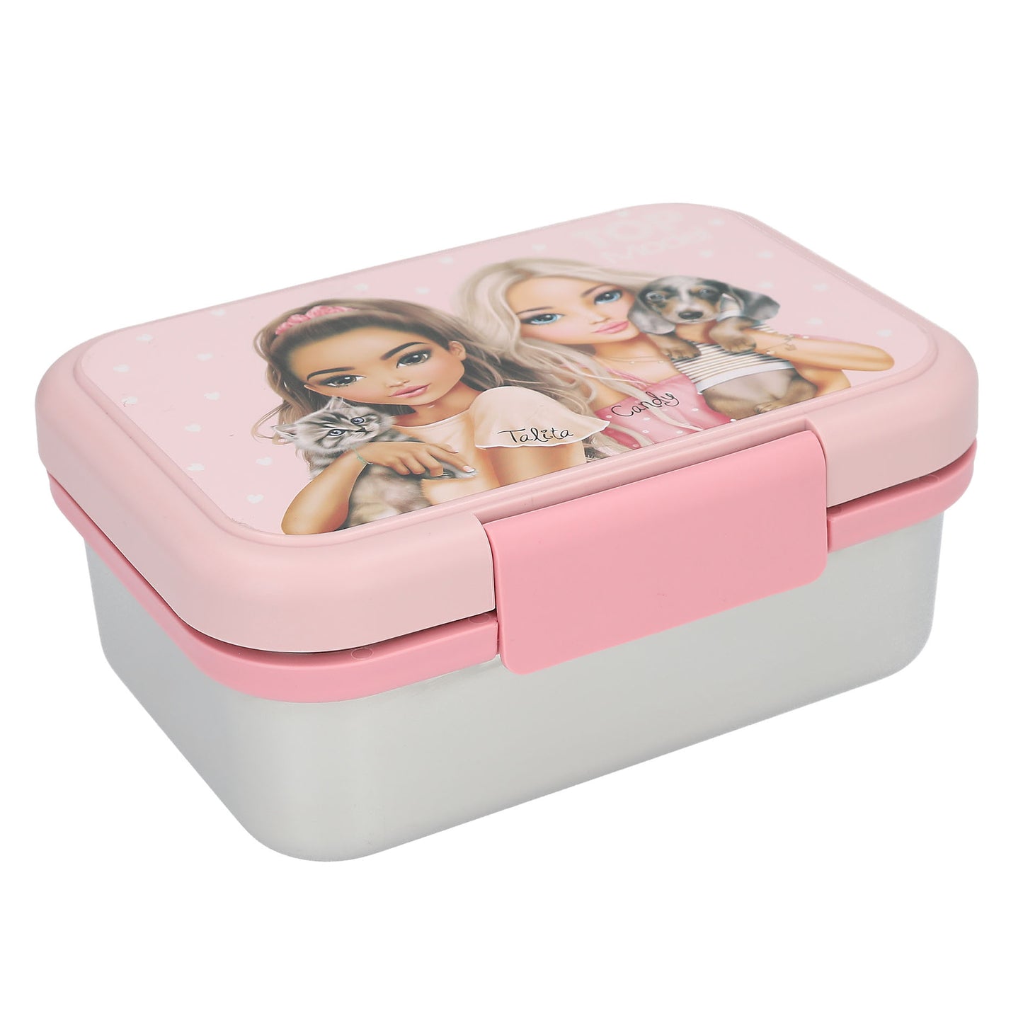 TOPModel Brotdose Edelstahl rosa