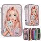 TOPModel 3 Fach Federtasche BLOOMING KITTY