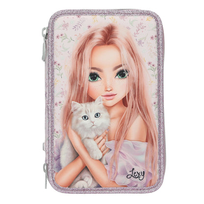 TOPModel 3 Fach Federtasche BLOOMING KITTY