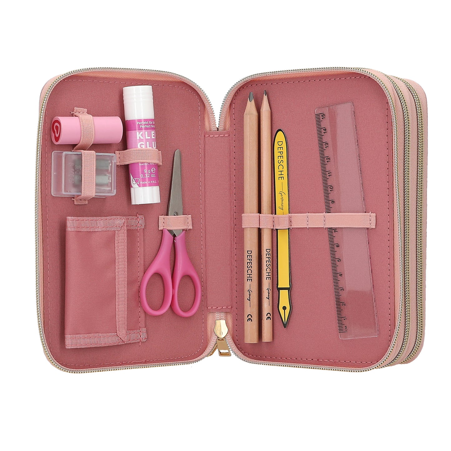 Miss Melody 3 Fach Federtasche BLOSSOM PONY