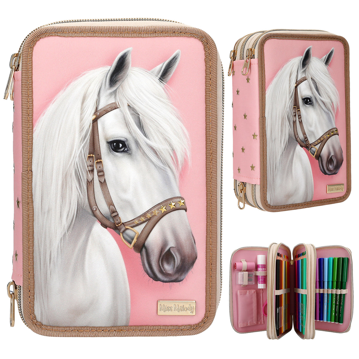 Depesche Miss Melody 3-Fach Federmappe