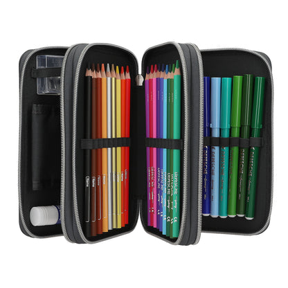 Action World 3 Fach Federtasche LED Drohne