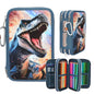Dino World 3 Fach Federtasche