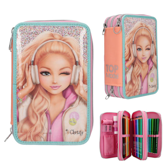 TOPModel 3 Fach Federtasche MUSIC