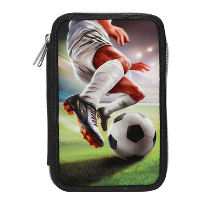 Action World 2 Fach Federtasche Fussball