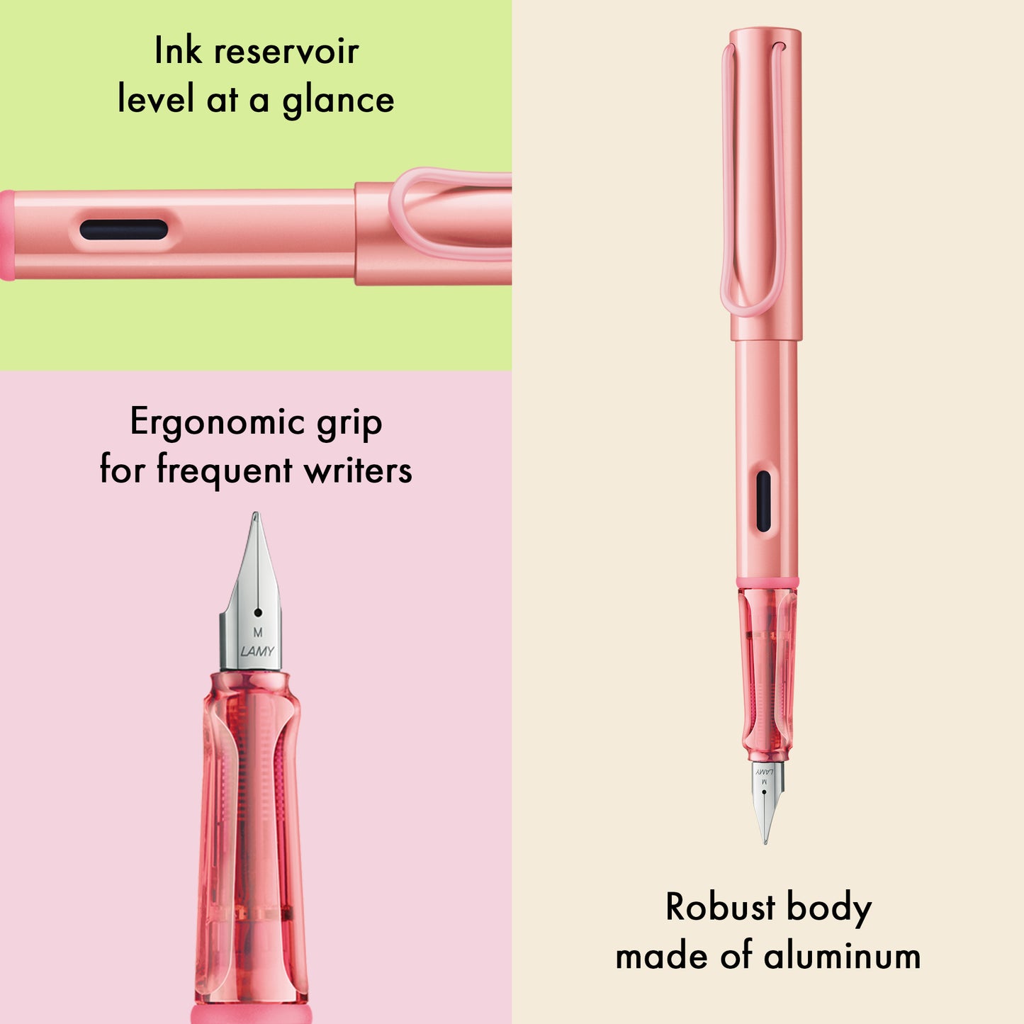 Lamy Füllhalter AL-star flamingo Federbreite M