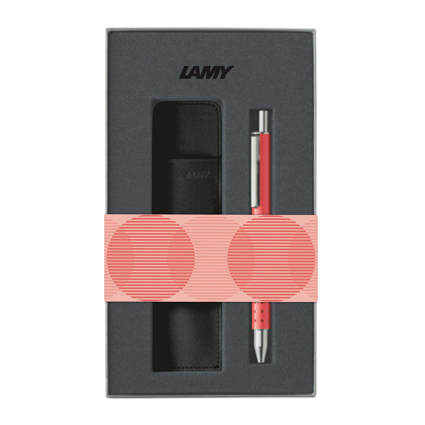 Lamy Tintenroller swift sunset Set mit Lederetui